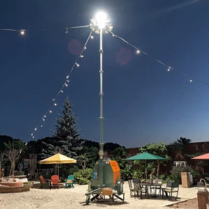 LED Outdoor Telescopic Mobile Light Tower 7M High Mast Manual Mounted Light Tower