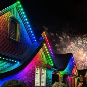Smart Outdoor Eaves Light, Waterproof LED with APP Control - Dimmable Lighting for House Facade, Garden & Landscape