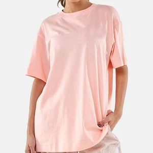 100% Cotton Women T-Shirts Oversized Long T Shirt ladies Breathable Plus Size Workout Tops Baggy T-shirts Women's
