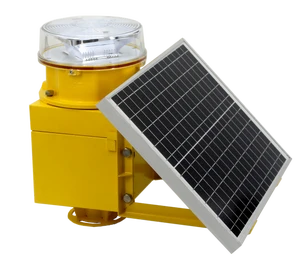 Medium Intensity AWL Solar Powered Aviation Obstruction Light L864 2000cd Red Flashing Powerline Night Marker Obstacle Light