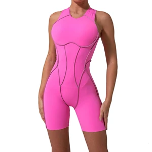 High Quality Customized Women's Active Wear One Piece Yoga Jumpsuit for Workouts Sports Bodysuit