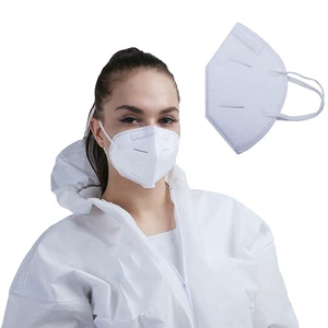 Safety Dust Face Kn95 5ply White Breathable Mask Face Cover Maskss Disposable Facemask Kn95 Personal Protective Custom Logo Kn95