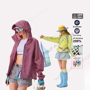 UV Protection Fishing Sun Jacket with Hood Breathable Outdoor Coat for Beach Motorcycle Riding UPF50 Ventilation Features