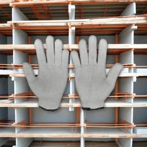 Durable Flexible Cotton Polyester Safety Gloves with Anti-Impact Protection for Logistics Work General Purpose Hanoi