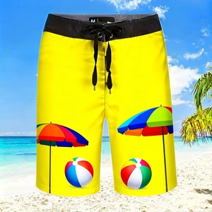 Vintage Style Swim Trunks Custom Logo Quick Dry Beach Shorts Quick Dry Board Shorts for Beach Volleyball