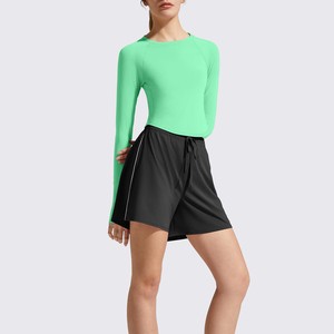 Women Yoga Tops High Performance Quick Dry Stretchable Fabric Perfect for Gym Workout Running Fitness Wear Yoga Tops for Woman