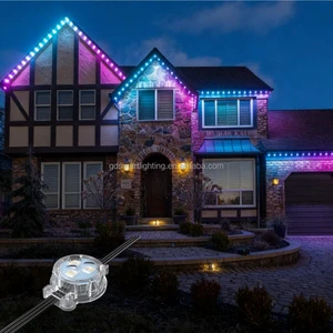 36V Smart Home Decoration Lights Outdoor Permanent Christmas Lighting Waterproof Ip67 Certificate Rgbw Led pixel Point Light