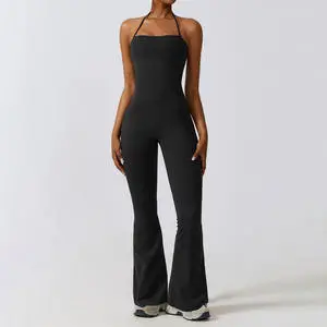 Top Selling Original Fitted Slim Fit Jumpsuit for Women Breathable Summer Fashionable women's jump suit with custom logo