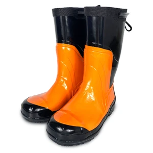 Multiple Functions Rubber Waterproof Steel Toe Safety Anti-sawing Logging Chainsaw Work Boot