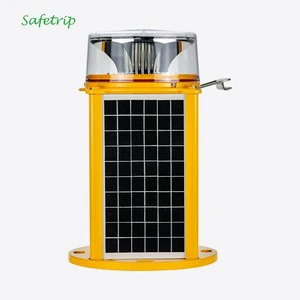 Safetrip Brand LED Solar Powered Medium Intensity Obstruction Light Type B for Obstacle Aviation Warning