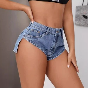 Custom OEM&OEM Washed High Quality Sexy Spice Girls Casual Denim ShortsSlim Fit Skinny Women's Denim Shorts