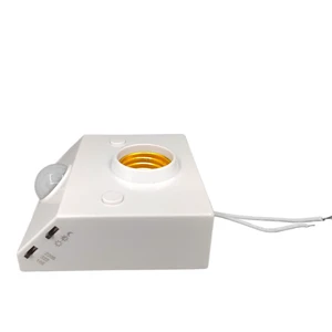 Geagood Hotsell E27 B22 Pir Infrared Human Body Motion Sensor Lamp Lighting Holder Adjustable Inductive Lamp Bulb Holder Socket