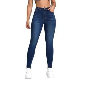 New Arrivals Sexy Embroidery Women's High Waist Skinny Casual Straight Denim Pants Customized Brand Design Made BD