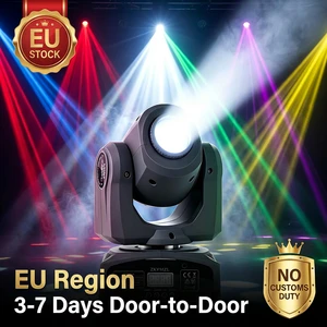 EU Stock Factory Price 25W LED Moving Head Spot Light 8 Gobo 8 Color DMX512 IP33 Theme Park Stage Lighting DJ Disco