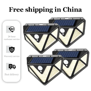 166LED Outdoor Solar Light PIR Motion Sensor IP65 Waterproof ABS Eco-friendly Remote Control for Garden Path Street Decorations