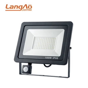 Waterproof IP65 Aluminum Construction Site Outdoor Motion Sensor 30W LED Flood Light 120 Beam Angle 2700-7000K Color Temp