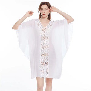 Women's Swimsuit Coverup Beach Cover Ups Long Kimono Cardigan Summer Rayon Coverups Shirt Dress