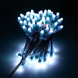 GS8208 IC Break-point IP67 Waterproof 12V LED String Light 50pcs/chain Pixel Lamp Landscape Christmas Continuous Transmission