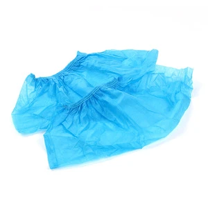 Blue Dust-proof Overshoe with Size Custom Disposable Shoecover Protective Medical Anti-slip Shoe Covers Wholesale