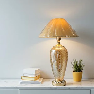 Stylish Modern Simple Cone Shade Electric LED Glass Lamp Customizable Color 3500K Warm White Traditional Desk Light OEM/ODM