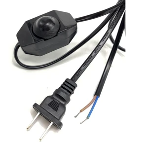 Factory Price 220V E14 Salt Lamp Holder with Dimmer Switch 1.5m AC Power Cord CN Plug 2 Outlets Home Appliance