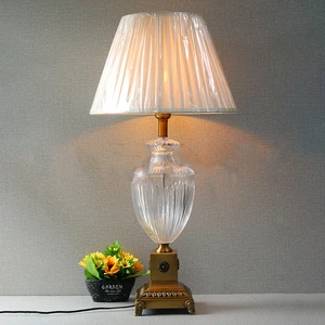 Luxury glass table lamp for hotel home and lounge decoration