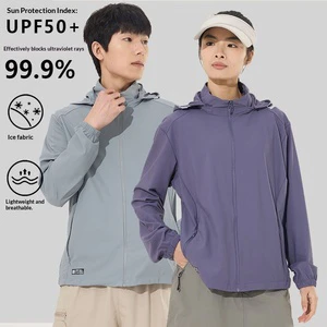 New Original Yarn Sunscreen Clothing Women's Summer Anti-UV Thin Poncho Hooded Ice Silk UPF50 Men's Skin