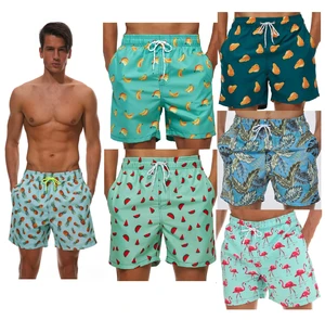 Factory Men's High Street Swim Shorts & Beach Trunks 100% Polyester Quick Dry Breathable Shorts with Drawstring Closure