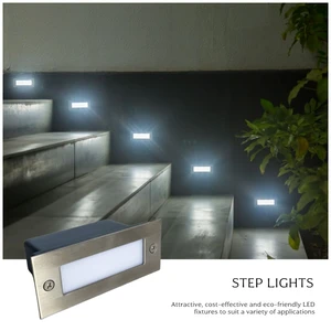 Outdoor Indoor Waterproof IP65 Smart Recessed Motion Sensor Step Lights Square Garden Led Staircase Wall Light