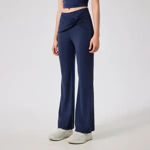 Yoga Pants Factory Wholesale Loose Casual Straight Leg Yoga Training Pants Fashion Design High Elastic Sweatpants