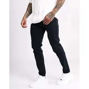 2026 New Arrival Men's Solid Beis Slim Fit Straight Casual Pants Stretch Chino Bottoms Winter Autumn Woven Washed EU Wholesale