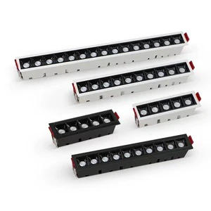 2023 Hot Sale 1-20 X 2W Recessed SMD LED Linear Ceiling Grille Down Light