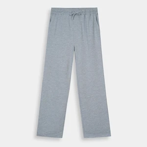 OEM ODM Men Minimalist Gray Jogger Pants Wide-leg Trousers Loose Soft Fabric Elastic Waist Joggers for Daily Wear Streetwear