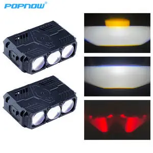 12V New External Grille Spotlight 3 Lens Fog Work Light LED Grille Light for Off-road Vehicle SUV Truck