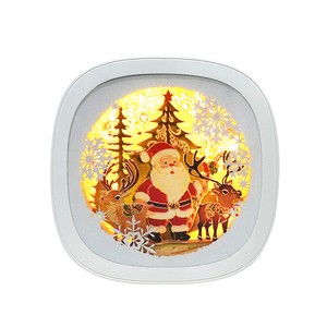 Hot-Selling 3D Paper Lantern Sculpture Creative Styling DIY Paper Craft Paper Cut Light Box For Home Decoration Table Lamp
