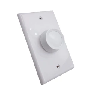 US Standard 120VAC Rotary LED Dimmer Switch, Wall-Mount, Compatible with Single Pole
