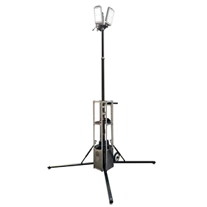 4.5mtr 400/800W Mobile Portable Light Tower with Generator and Pneumatic Mast for Outdoor Work Sites