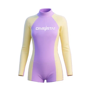 DIVESTAR Custom Design 3mm Neoprene Shorty Freediving Surfing Swimming Wetsuit For Woman Girls Ladies
