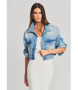 Customized Women's Denim Jackets Ladies Washed Jean Coats Cropped Denim Jackets Women