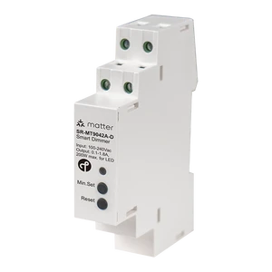 Din Rail Matter Over Thread Trailing Edge Smart Dimmer - Works with Resistive/LED/Halogen Loads SR-MT9042A-D