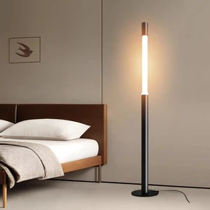 Modern LED Floor Lamp Standing Lighting with Luxury Indoor Living Room Silver Black Acrylic Shade Novelty