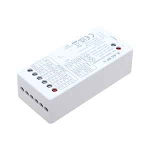 V5-R 5 In1 RF LED Light Modulator DC12-24V 6A/CH Max12A 5CH Dimmer RGBW RGB+CCT Gold-Plated Press-In Terminals Reverse