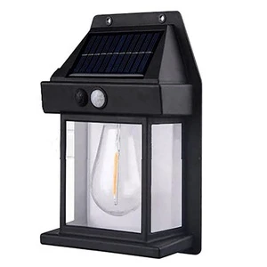 Motion Sensor Security Lighting Outdoor Wall Lamps for Front Door Yard Garage Garden Solar Lights