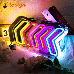 Drop Ship Modern LED Infinity Illusion Mirror Neon Sign Led Lights Custom Waterproof