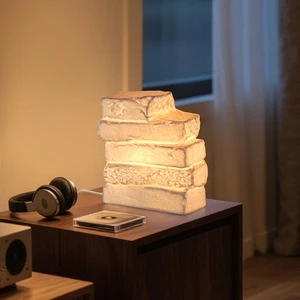 Creative Brick-shaped bar Counter Lamp, Ceramic Night Light, Decorative Art Gift Ornament Table Lamp, Bedroom Night Light