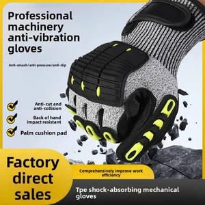 Anti-collision Anti-cutting Level 5 Thickened Wear-resistant Shock-absorbing Impact-resistant Shatter-resistant Labor Gloves