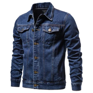 New Spring Men's Slim Denim Jacket Large Size Fashionable Casual Cardigan Style Breathable Windproof Eco-Friendly