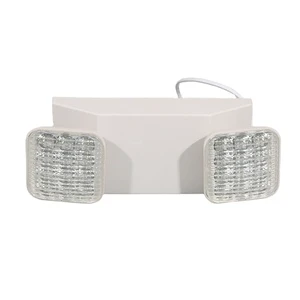 Non-Maintained Led Emergency Twin Spot Light, Fire Fighting Emergency Light With Rechargeable Battery, Indicator and Test Button