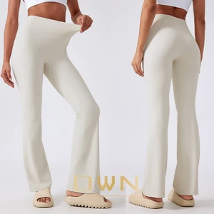 New Shape Shaping No Embarrassing Line Yoga Women's High Waist Hip Lifting Sports Fitness Gym Casual Flare Pants
