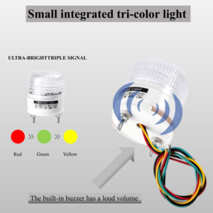 High-brightness Small Integrated Tri-color Industrial Equipment Indicator Light with High-volume Buzzer